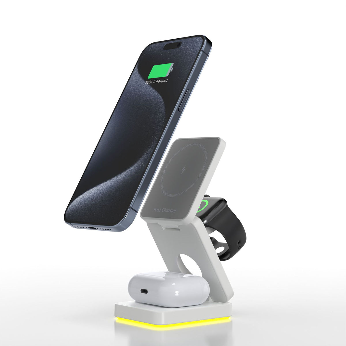 VAYLENO 3-in-1 Foldable Magnetic Wireless Charger