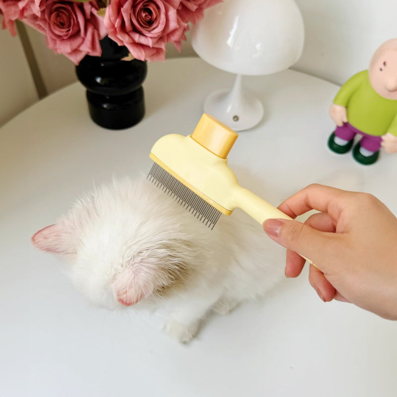 Self-Cleaning Pet Grooming Brush for Dogs & Cats