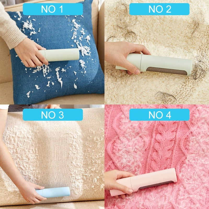 Reusable Pet Hair Remover Brush for Clothes & Fabric