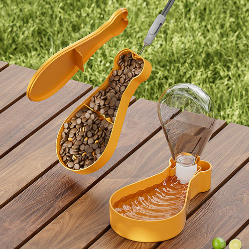 Portable Dog Water Bottle with Bowl