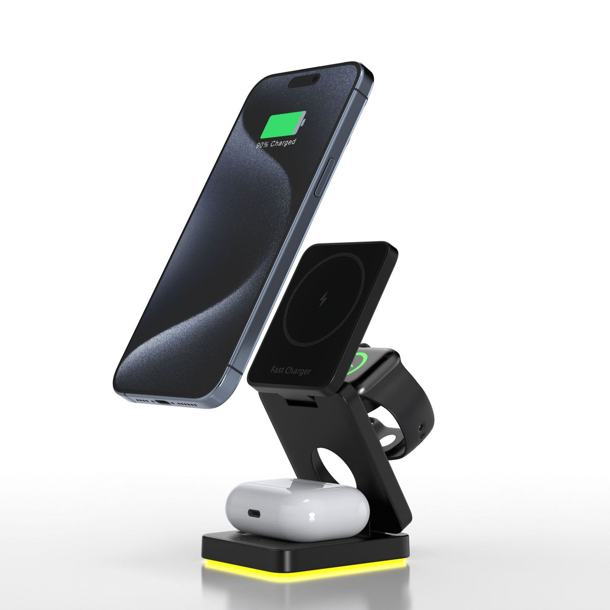 VAYLENO 3-in-1 Foldable Magnetic Wireless Charger