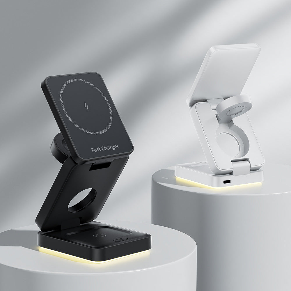 VAYLENO 3-in-1 Foldable Magnetic Wireless Charger
