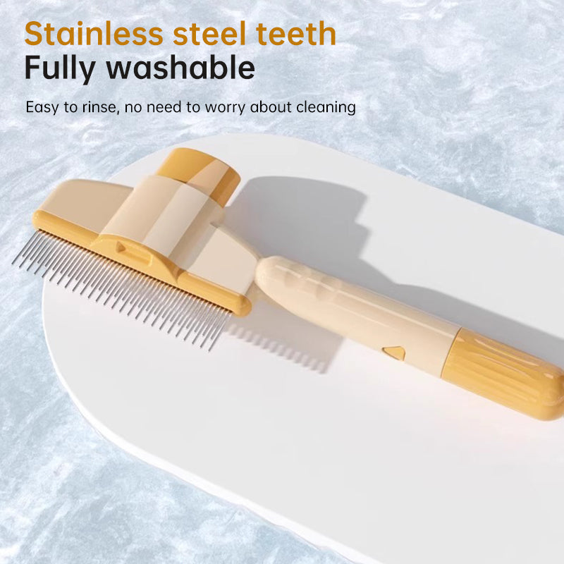 Self-Cleaning Pet Grooming Brush for Dogs & Cats