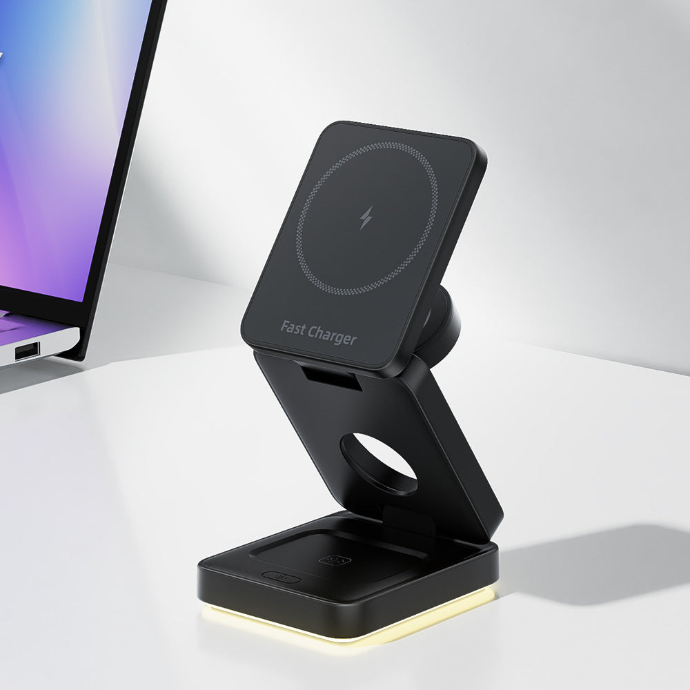 VAYLENO 3-in-1 Foldable Magnetic Wireless Charger