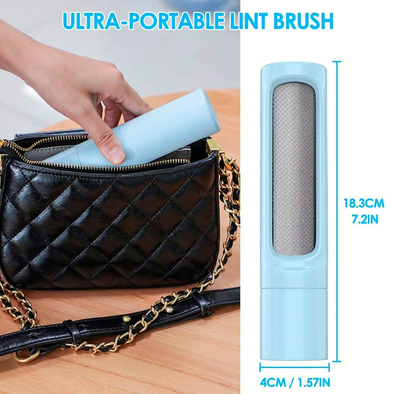 Reusable Pet Hair Remover Brush for Clothes & Fabric
