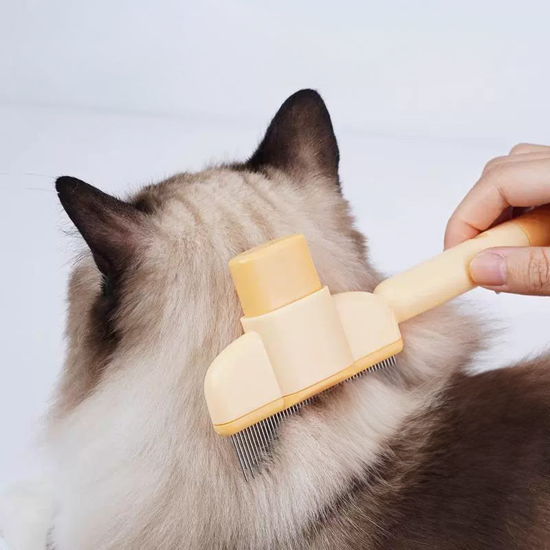 Self-Cleaning Pet Grooming Brush for Dogs & Cats